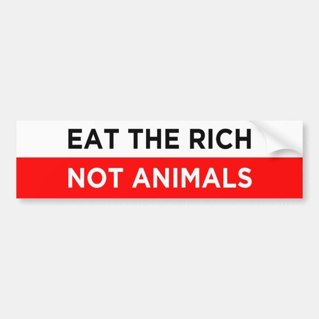 vegane Tiere, die reich sind Autoaufkleber (Vorne)