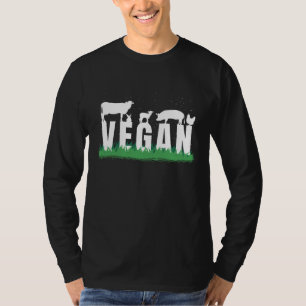 Vegane Tierschutz Lebensmittel T-Shirt