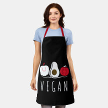 Vegane Typografie Tomato Avocado Apple Black