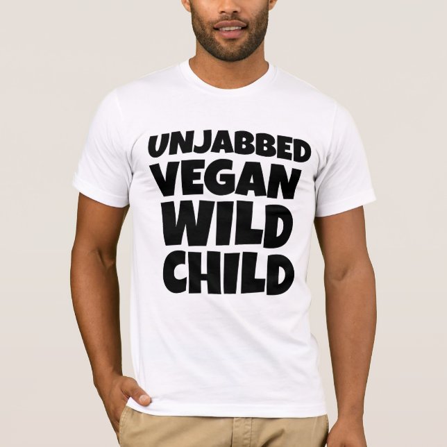 VEGANE, UNVERABREICHTE WILD-KIND-T - SHIRT (Vorderseite)
