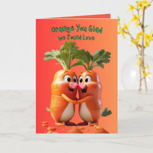 Vegane Valentine-Grußkarte Karte