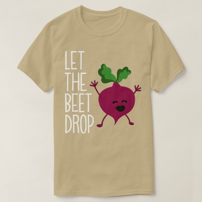 Vegane Vegetarier-Gartenrübe Gelassen T-Shirt (Design vorne)