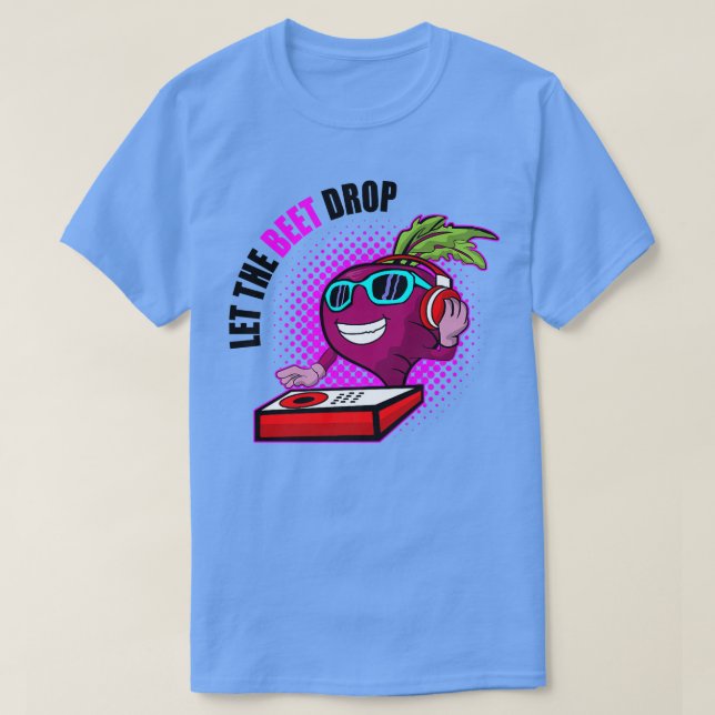 Vegane Vegetarier-Gartenrübe Gelassen T-Shirt (Design vorne)