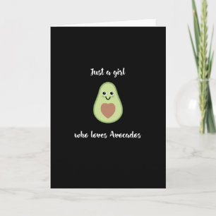 Vegane Vegetarier - nur ein Mädchen, das Avocados Karte