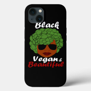 Vegane Vegetarier Schwarzer Afro Frau Broccoli Hai Case-Mate iPhone Hülle