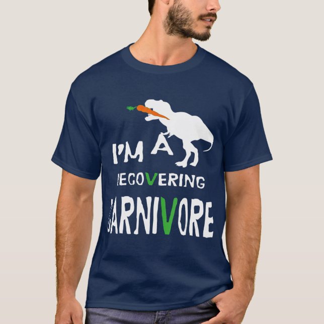 Vegane vegetarische Wiedergewinnung von Fleischfre T-Shirt (Vorderseite)