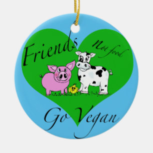 Vegane Verzierung Nahrung der Freunde nicht Keramikornament
