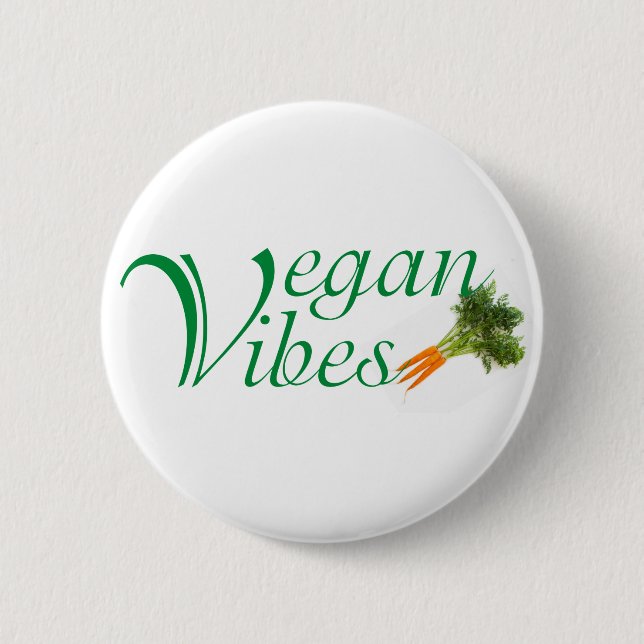 Vegane Vibes Button (Vorderseite)