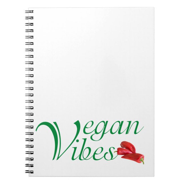 Vegane Vibes Notizblock (Vorderseite)