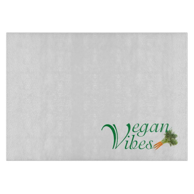 Vegane Vibes Schneidebrett (Vorderseite)