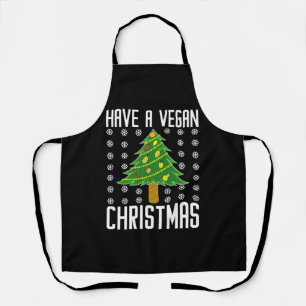vegane Weihnachten Schürze