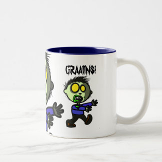 Vegane Zombie-Tasse Zweifarbige Tasse