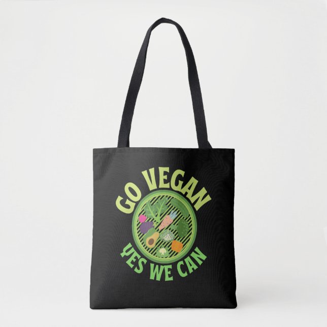 Veganen Ja, wir können Tasche (Vorderseite)