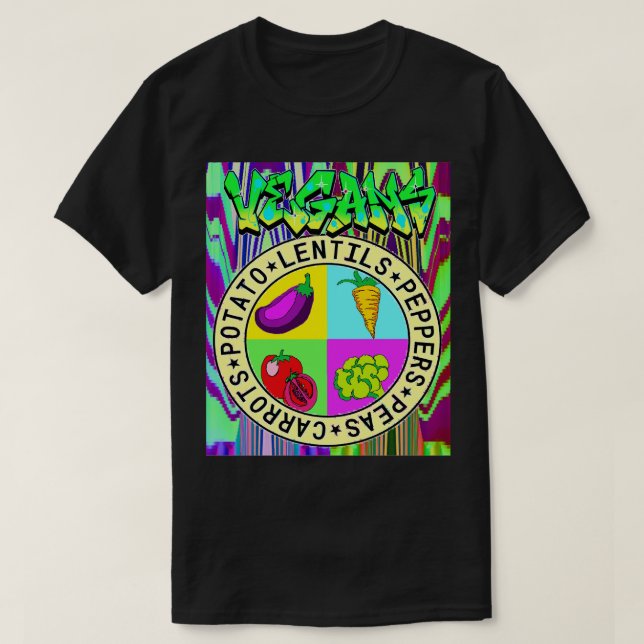 Veganer 3 T-Shirt (Design vorne)