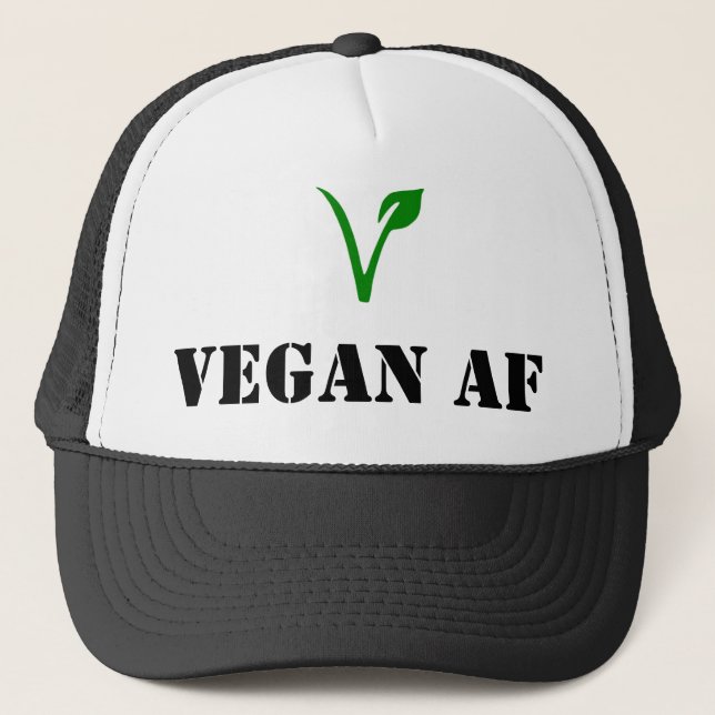 Veganer AF Truckerkappe (Vorderseite)