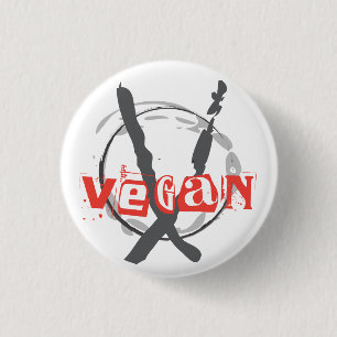 Veganer Anarchist Button