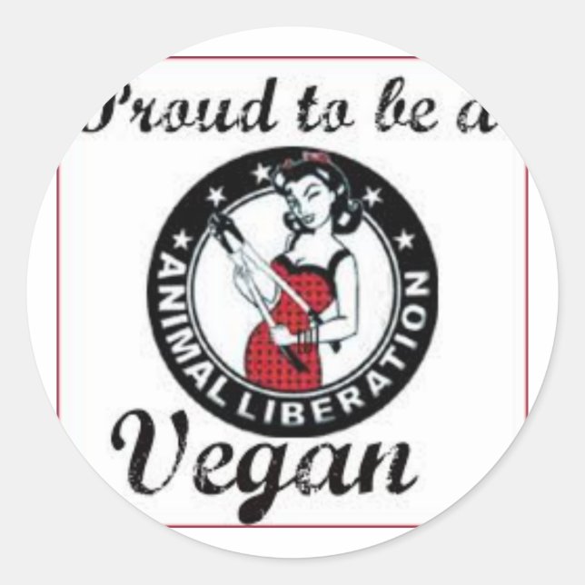 Veganer Aufkleber (Vorderseite)