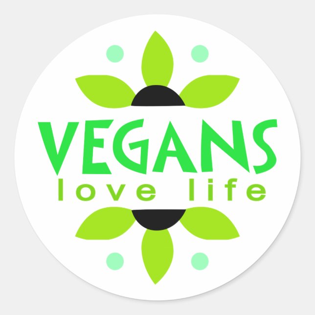 Veganer Aufkleber (Vorderseite)