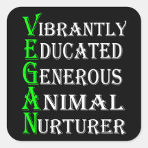 Veganer Aufkleber für Tierliebhaber, Vegan