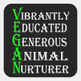 Veganer Aufkleber für Tierliebhaber, Vegan