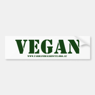 Veganer Autoaufkleber