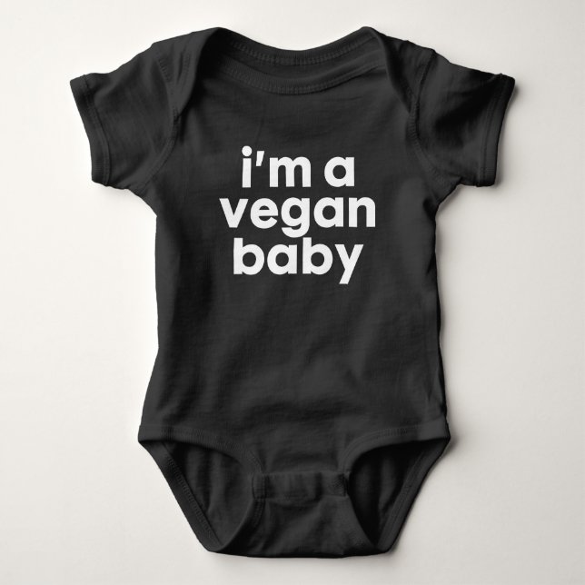 Veganer Baby-Spielanzug Playsuit Baby Strampler (Vorderseite)
