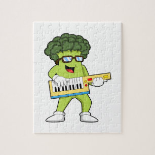 Veganer Broccoli bei Gitarre