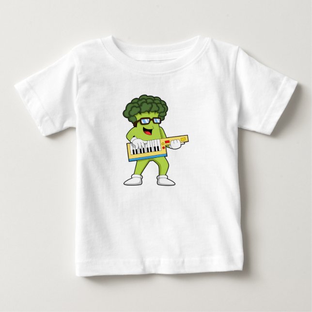 Veganer Broccoli bei Gitarre Baby T-shirt (Vorderseite)