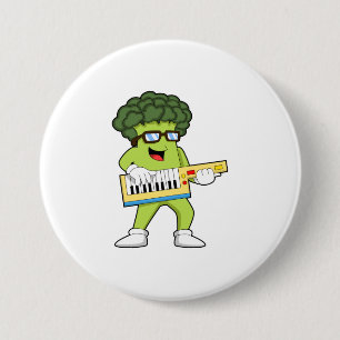Veganer Broccoli bei Gitarre Button