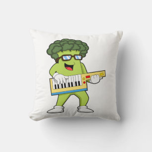 Veganer Broccoli bei Gitarre Kissen