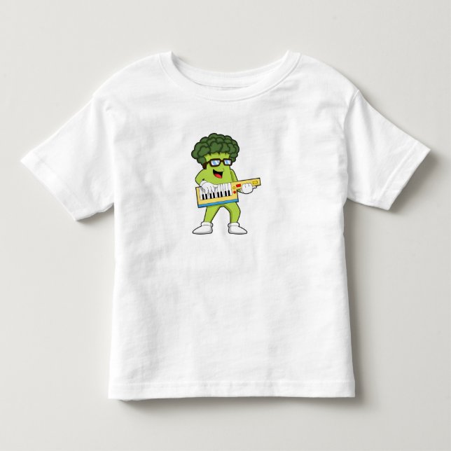 Veganer Broccoli bei Gitarre Kleinkind T-shirt (Vorderseite)