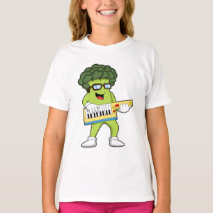 Veganer Broccoli bei Gitarre T-Shirt