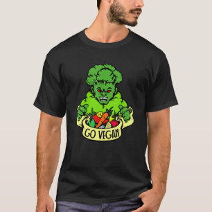 Veganer Brokkoli Gewichtheben Fitnessstudio Krafts T-Shirt
