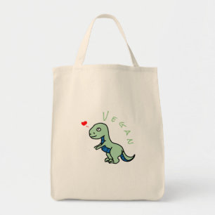 Veganer Dinosaurier Kind Dino Liebe Tiere Tragetasche