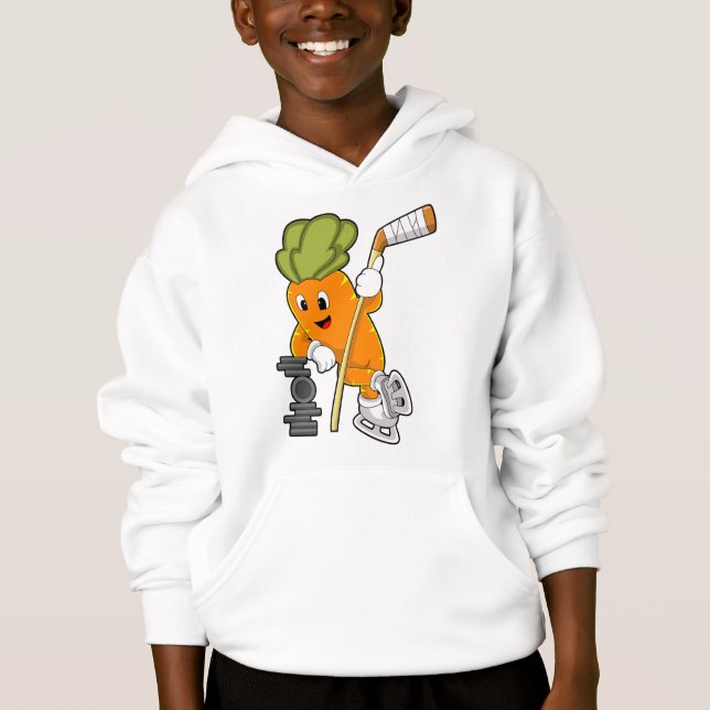 Veganer Eishockey-Eishockeystick Hoodie (Vorderseite)