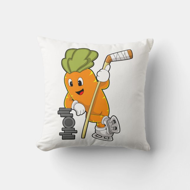 Veganer Eishockey-Eishockeystick Kissen (Vorderseite)
