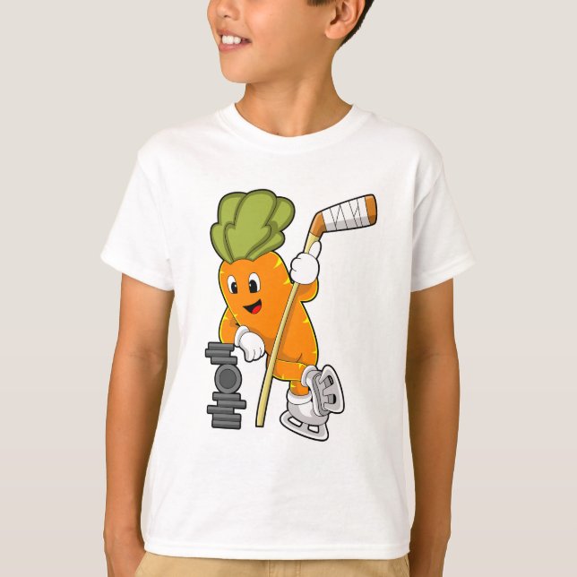 Veganer Eishockey-Eishockeystick T-Shirt (Vorderseite)
