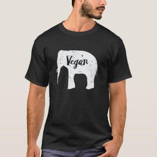 Veganer Elefantenliebhaber Herbivore Pflanzenbasie T-Shirt