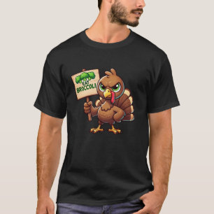 Veganer Erntedank Eat Broccoli Türkei Vegetarier T-Shirt