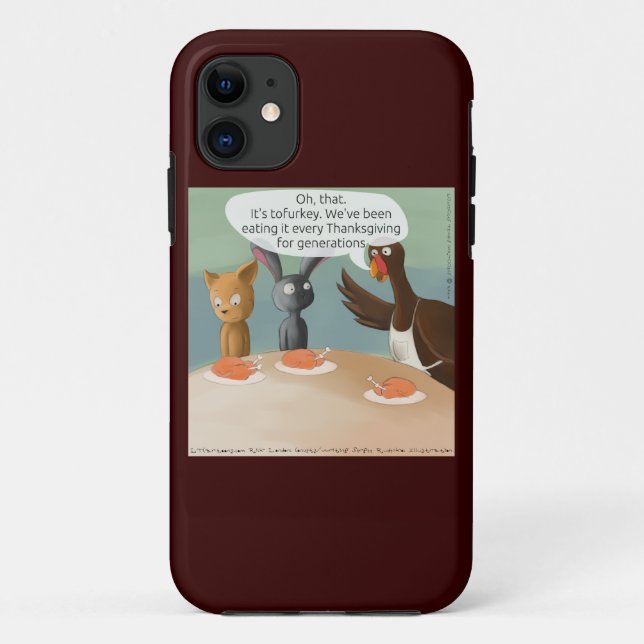 Veganer Erntedank Fall Funny iPhone 5/5 Case-Mate iPhone Hülle (Rückseite)