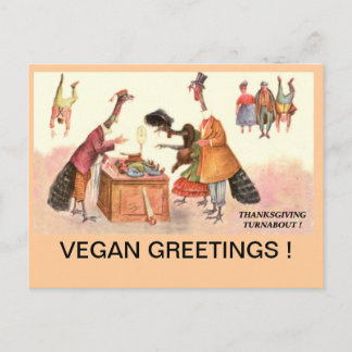 VEGANER ERNTEDANK Postkarte