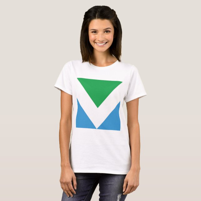 VEGANER FLAGGE T - Shirt (Vorne ganz)