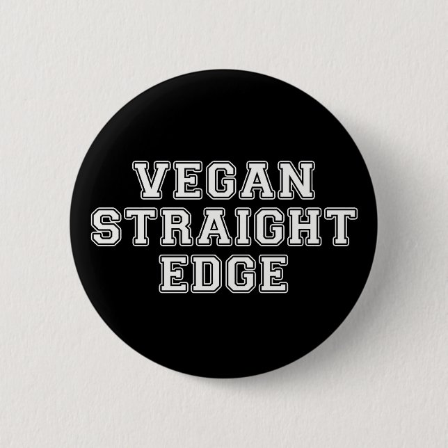 Veganer gerader Rand Button (Vorderseite)