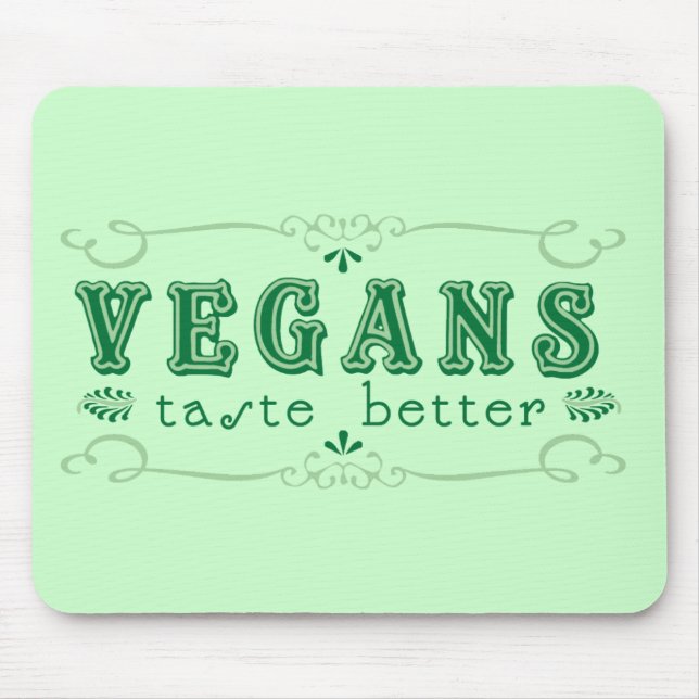 Veganer Geschmack Mousepad (Vorne)
