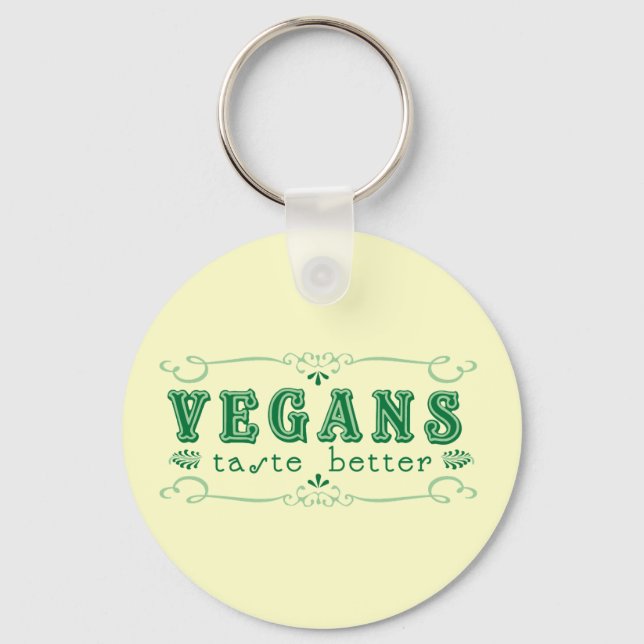Veganer Geschmack Schlüsselanhänger (Vorderseite)