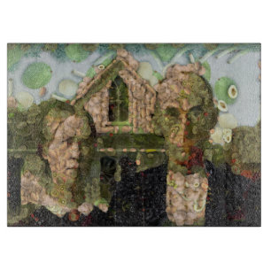 Veganer gotischer Kunstlöffel Schneidebrett