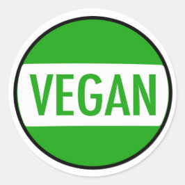Veganer Kampagnenaufkleber Runder Aufkleber