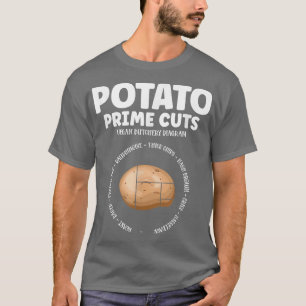 Veganer Kartoffel Metzger Vegetarische Pflanze Lov T-Shirt