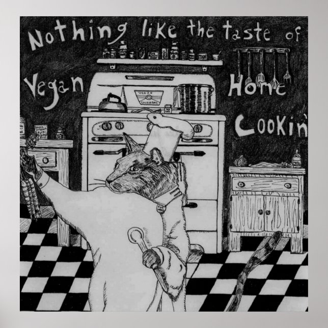 Veganer Koch Maurice Poster (Vorne)