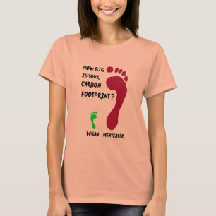 Veganer Kohlenstoff-Abdruck T-Shirt